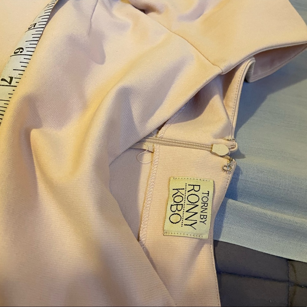 Beige cocktail dress